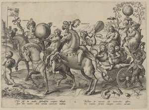 Ungdom The Four Ages of Man and Death (serietittel) av Hieronymus Wierix