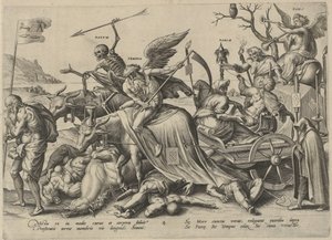 Alderdom De fire aldre mennesket og døden (serietittel) av Hieronymus Wierix