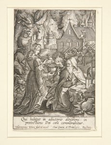 Sankt Antonius fristelse av Hieronymus Wierix