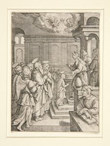 The Presentation of the Virgin, fra serien The Life of the Virgin av Hieronymus Wierix