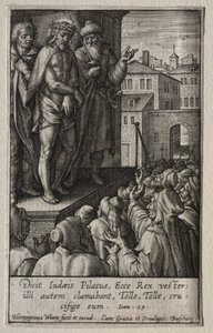 The Passion: Kristus presentert for folket. av Hieronymus or Jerome Wierix