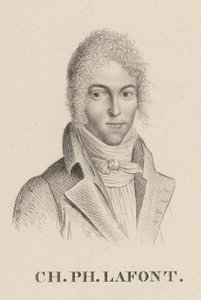 Portrett av fiolinisten og komponisten Charles Philippe Lafont 1781-1839. av Hilaire Ledru