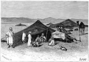 Nomadeleir, Sahara, ca 1890