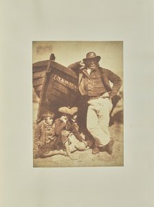 [James Linton og tre gutter] av Hill and Adamson