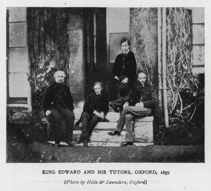 Kong Edward VII og hans veiledere ved Oxford University