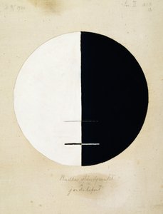 Buddhas standpunkt i det jordiske liv, nr. 3a av Hilma af Klint