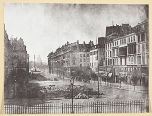 Rue Royale og rester av barrikadene fra 1848