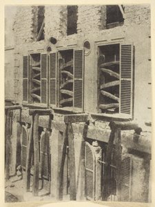 Gammelt hus under restaurering av Hippolyte Bayard