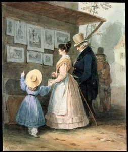 Hos selgeren av graveringer, 1831.