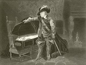 Cromwell ser på den døde kroppen til Charles I av Hippolyte Delaroche