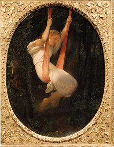 Young Girl at the Swing Maleri av Paul Delaroche av Hippolyte Delaroche