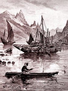 Rødehavet ( Egypt side ) av Hippolyte Leon Benett