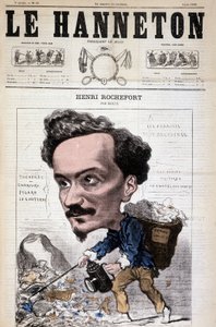 Tegneserie av Henri Rochefort (1831-1913), fransk journalist, forfatter og politiker. I Le Hanneton, 4. juni