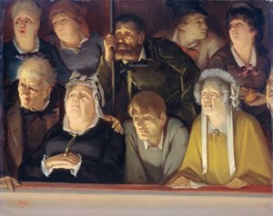 Teaterpublikum av Hippolyte Michaud