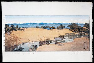 Hage nær Lake Biwa av Hiroshi Yoshida
