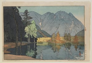Hodakayama, fra serien, Twelve Scenes in the Japan Alps, Taisho-tiden av Hiroshi Yoshida