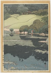 Vannliljer i en botanisk hage av Hiroshi Yoshida