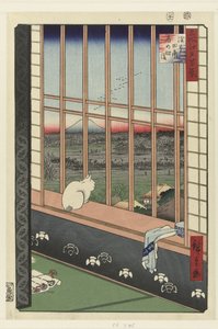 Asakusa rismarker og Torinomachi-festivalen av Hiroshige (I) , Utagawa