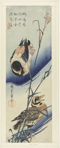 Ender nær siv av Hiroshige (I) , Utagawa