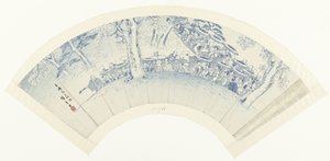 Skisse av å beundre blomstringen gjennom lysthusene Seiro hanami ryakuzu (tittel på objekt) av Hiroshige (I) , Utagawa