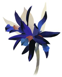 En imaginær blomst med blå bunn. av Hiroyuki Izutsu