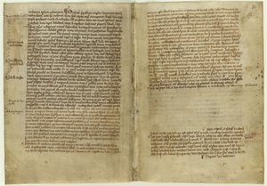 Versberetning om Magna Carta i Chronicle of Melrose Abbey, 1270-tallet