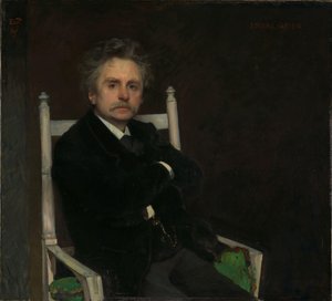 Portrett av komponisten Edvard Grieg av Hjalmer Eilif Emanuel Peterssen