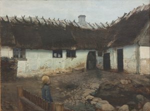 Utenfor en husmannsplass av Holger Møller