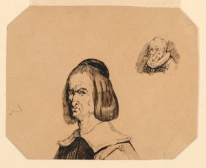 Hoder til to menn, i stil med Frans Hals av Homer Dodge Martin
