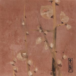 Plommeblomster, Edo-periode, slutten av 1500-begynnelsen av 1600-tallet.