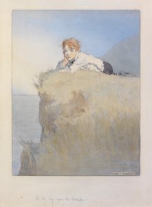 En gutt lå i åssiden
