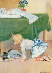 Illustrasjon for Josephines bursdag (farge litho)