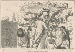 Den gamle mannen av Honoré Daumier