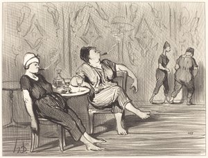 I baren av Honoré Daumier