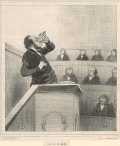 til tribunen av Honoré Daumier