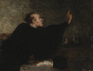 En rettssaksadvokat, 1853-1854 av Honoré Daumier