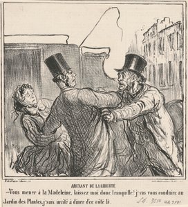 Misbruker friheten av Honoré Daumier