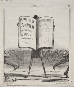 Aktualitet (nr. 41): Elektorer, i mine armer!... av Honoré Daumier