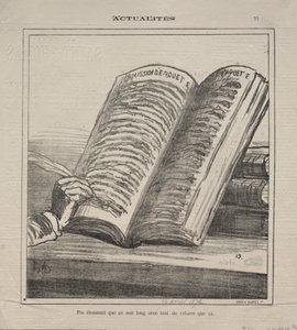 Aktualiteter (nr. 77): Ikke bli forbauset over at den er lang og med mange rettelser av Honoré Daumier