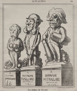 Aktualiteter (plate 98): Fremtidens statuer av Honoré Daumier