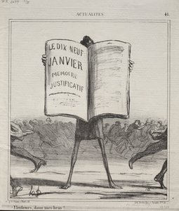 Aktualitet nr. 41: Electors, in my arms!..., 1869. av Honoré Daumier