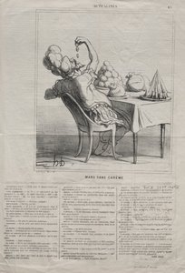 Aktualitet nr. 43: Mars uten fasten, 1869. av Honoré Daumier