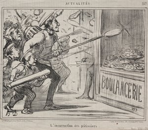 Aktualitet nr. 557: Konditorens opprør, 1858. av Honoré Daumier