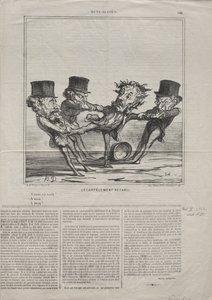 Aktualitet nr. 98: Kvartering gjeninnført, 1869. av Honoré Daumier