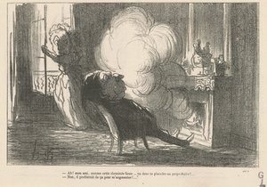 Ah! ... Når denne skorsteinen ryker ... av Honoré Daumier