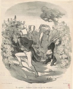 Ah! Saperlotte! ... Druen er ikke bra i år! ... av Honoré Daumier