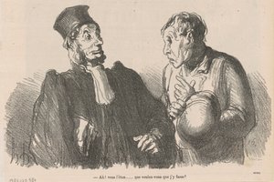 Ah! Du er... hva vil du... av Honoré Daumier