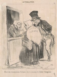 Går til politisk informasjon... av Honoré Daumier