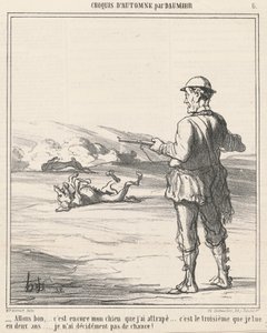 Kom igjen...det er hunden min igjen... av Honoré Daumier