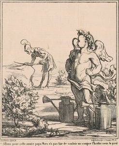 La oss gå for året pappa mars... av Honoré Daumier